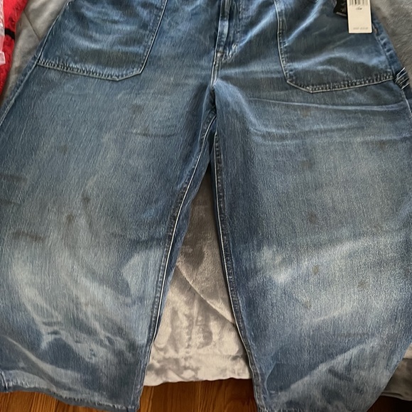 Ralph Lauren blue jeans NWT size 16W wide legs pristine condition - Picture 2 of 12